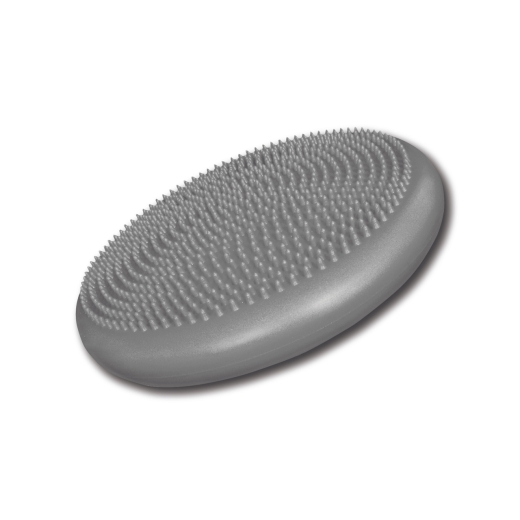 Szary dysk sensoryczny na białym tle